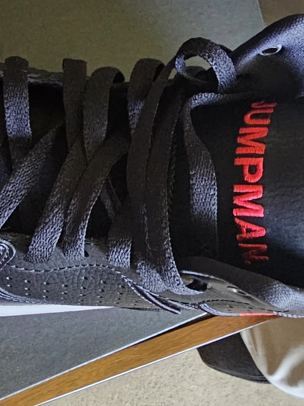 Nike Air Jordan Men's Black/Red High-Top Sneakers